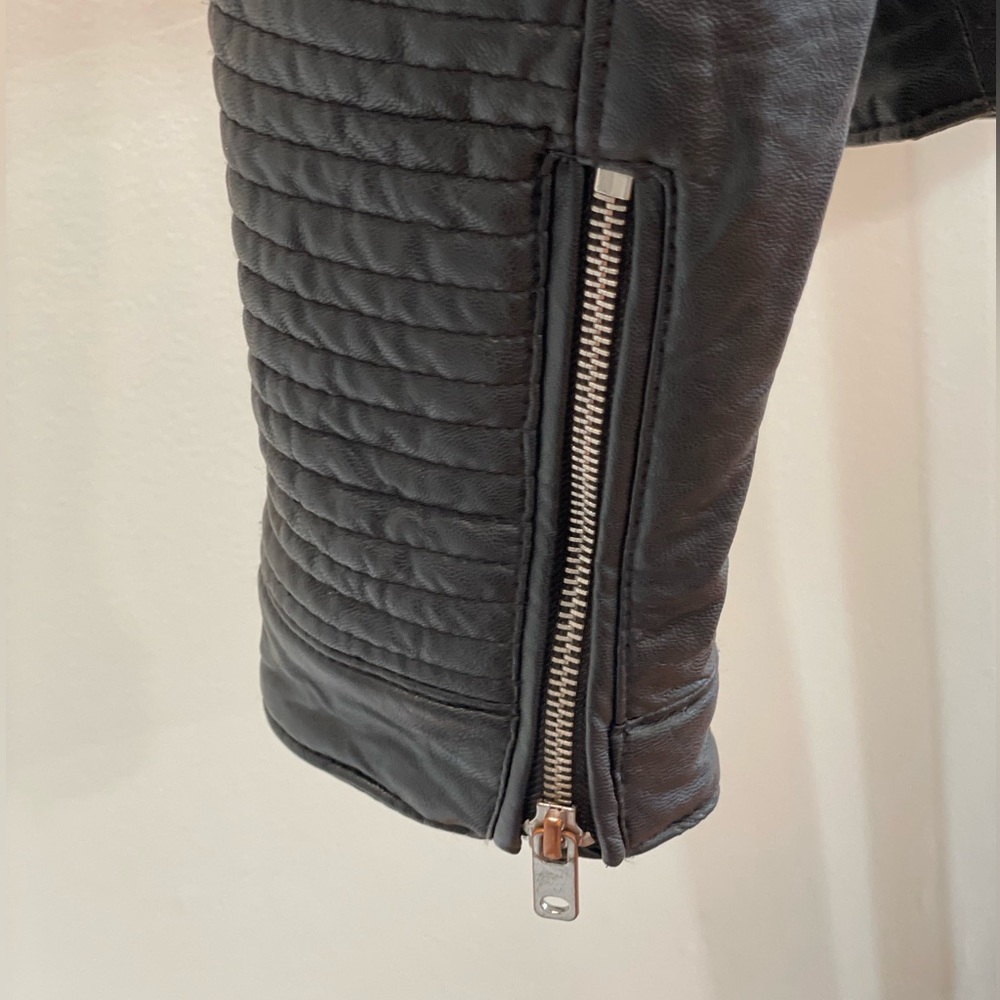 Zara Leather Moto Jacket - Picture 6 of 7